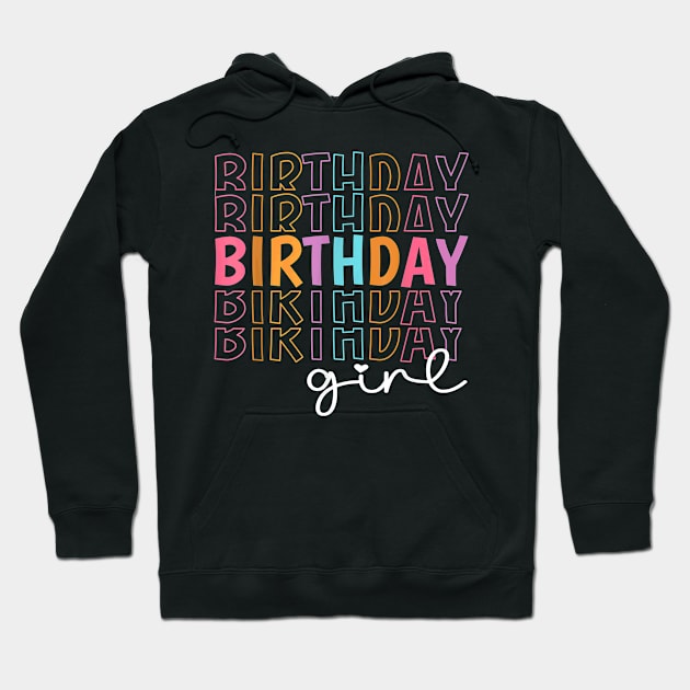 Retro Birthday for Girl Party Tee for Princess Girl Birthday Hoodie by Schied Tungu 